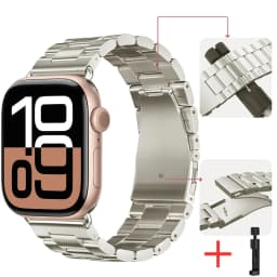 Metal Strap for Apple Watch Band 46mm 42mm 44mm 45mm 40 41mm Stainless Steel Wristband iWatch Series 11 10 9 8 7 6 SE Ultra 49mm