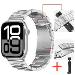 Metal Strap for Apple Watch Band 46mm 42mm 44mm 45mm 40 41mm Stainless Steel Wristband iWatch Series 11 10 9 8 7 6 SE Ultra 49mm