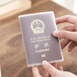 1pcs Passport Cover PVC Waterproof Case for Passport Wallet Business Credit Card Documents Holder Protective Pouch