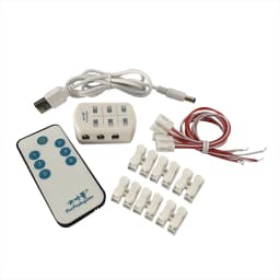 ON/OFF 3V/5V/12V AC/DC Wireless Remote Control Switch&Adapter/Power Supply with 6 Ports Output/Railway Layout/ Road Layout