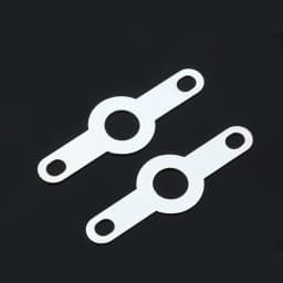 50pcs/100Pcs Silver-plated Copper double Head Soldering Terminal M2.2-M4.2 Circular Weld Washer Welding Sheet Soldering Lug
