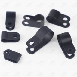 100PCS 16mm R-Type Nylon Cable Clamp 5/8' Black R-Type Cable Clamp Cable Clips Free Shipping R-3.3 5.3 6.4 8.4 10.4 13.2 16