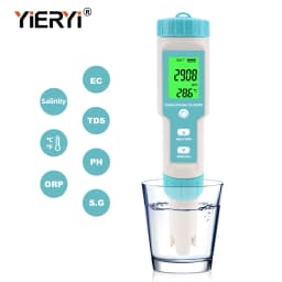 Yieryi New TDS PH Meter PH/TDS/EC/Temperature Digital Water Quality Monitor Tester for Pools, Drinking Water, Aquariums