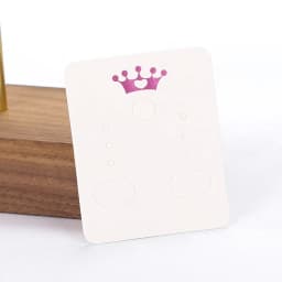 50pcs/lot 3.8x4.8cm Blank Kraft Paper Earring Display Cards Earring Package Hang Tag Card for DIY Ear Studs Jewelry Display Card