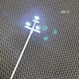 Ho Scale Model Lamp Tower Lighting 12v Model Lights Layout Lamppost Train Playground Stadium Overhead Light Warm/cold White
