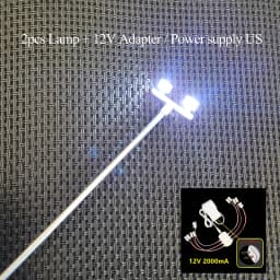 Ho Scale Model Lamp Tower Lighting 12v Model Lights Layout Lamppost Train Playground Stadium Overhead Light Warm/cold White