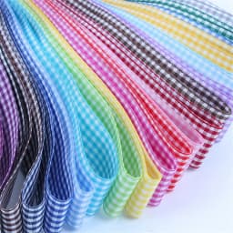 10mm 25mm Lattice Plaid Ribbons Bow Gift Wrapping Polyester Handmade DIY Accessories,5 yards / lot