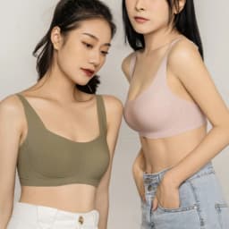Push Up Bras For Women Square Neck Bra Tops Seamless Wire Free Underwear Bralette Sexy Lingerie Invisible Intimates S-XL