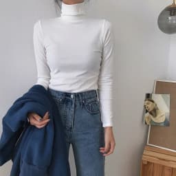 Autumn Long Sleeve Turtleneck Tops Slim Knitted Bottoming T Shirt Korean Fashion Sweater Harajuku Pullover Women Clothing Jumper