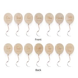 8pc/set Wooden Baby Milestone Card For Newborn Cute Cloud Shape Photography Props Accessories Month Cards Sticker Newborn Gifts