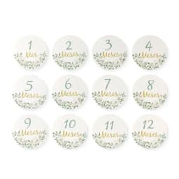 8pc/set Wooden Baby Milestone Card For Newborn Cute Cloud Shape Photography Props Accessories Month Cards Sticker Newborn Gifts