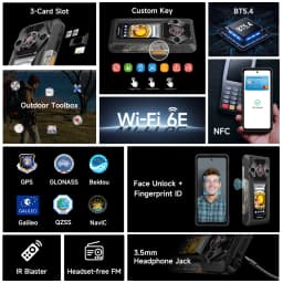 Ulefone Armor 30 Pro 5G Rugged Phone 6.9" 120Hz 32GB+512GB 12800mAh Night Camera 64MP NFC 66W Android 14 Smartphone