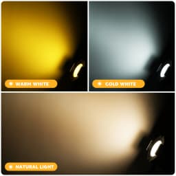 U'King 2PCS 80W Direct Broadcast Par Light Normal White+Warm White COB Wedding Performance Film Live Fill Light Stage Light