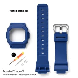 Case + Strap for Casio G-SHOCK DW-5600 GW-M5610 G-5000 GWB-5600 Replace Matte Resin Rubber Band Bracelet Bezel Watch Accessories