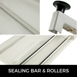 SucceBuy 12/18/24in Shrink Wrap Sealer Laminating Machine W/ Heat Gun 1800W Film Available Roll For PVC POF Film Books Toys Food