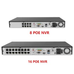 Hikvision 4K NVR 8-CH DS-7608NXI-K2/8P 16-CH DS-7616NXI-K2/16P 8/16 POE Ports AcuSense Facial Recognition Network Video Recorder