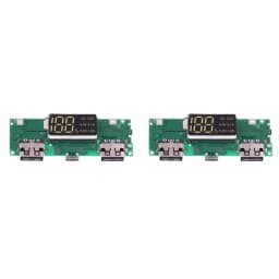 LED Dual USB 5V 2.4A Micro/Type-C USB Mobile Power Bank 18650 Charging Module Lithium Battery Charger Board Circuit Protection