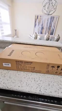 Karinear 2 Burners Ceramic Electric Cooktop, 60x35, Countertop or Built-in, with Outlet Plug(USA:110-120V, Europa:220-240V)