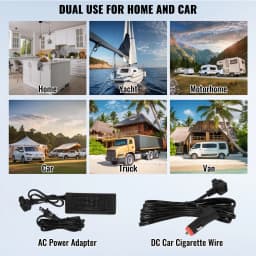 SucceBuy Car Refrigerator 12Volt 70L Single -4℉-68℉ Adjustable Range 12/24V DC and 100-240V AC Compressor for Outdoor Camping RV
