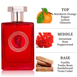 3.4fl Oz Men's Eau De Toilette Spray Set, Durable Perfume, Mint Flavor, Green Apple Flavor, Lemon Flavor, Very Suitable For Dati