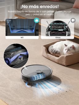 Lefant M3 Max Robot Vacuum, Robot Vacuum and Mop, 20000Pa Suction, Anti-Tangle Brushes, Dual Spinning Mop, Auto Mop Washing