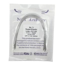 10pcs/pack Orthodontic Dental Super Elastic Oval Form Niti Round/Rectangular Arch Wires Dental Niti Arch Wire Dentist Product
