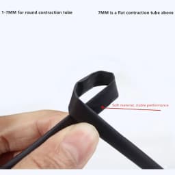 5 /1 METER/LOT BLACK 1mm 1.5mm 2mm 2.5mm 3mm 3.5mm 4mm 5mm 6mm Heat Shrink Tubing Tube