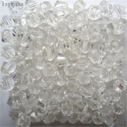 Isywaka Red Half AB 100pcs 4mm Bicone Austria Crystal Beads Charm Glass Beads Loose Spacer Bead for DIY Jewelry Making