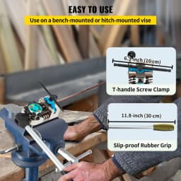 SucceBuy Brake Line Flaring Tool 45° Double Flares for 3/16" 1/4" 5/16" 3/8" Tube Size Suitable for Soft Metal of Copper Lines