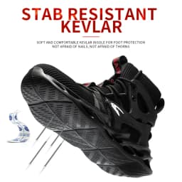 Fashionable Breathable Anti-Smash and Anti-Puncture Safety Shoes