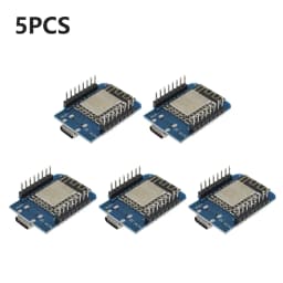 50-1PCS ESP-12F ESP8266 D1 Mini WIFI Development Board NodeMCU Lua IOT Wifi Welded Boards Type-C Interface Soldered Pin Module