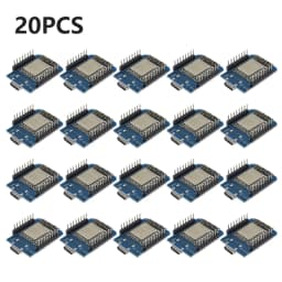 50-1PCS ESP-12F ESP8266 D1 Mini WIFI Development Board NodeMCU Lua IOT Wifi Welded Boards Type-C Interface Soldered Pin Module
