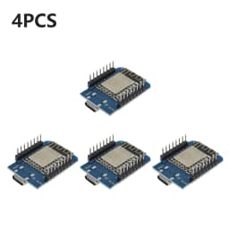 50-1PCS ESP-12F ESP8266 D1 Mini WIFI Development Board NodeMCU Lua IOT Wifi Welded Boards Type-C Interface Soldered Pin Module