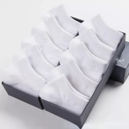 10pairs / Low Black And White Gray Cotton Socks Men's Socks Breathable Sports Socks Men's Short Socks Women's Socks EU37-44