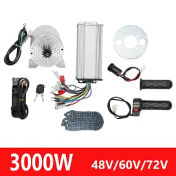 3000W Brushless Motor Kit 48V-60V-72V with Controller and Throttle for Electric Scooter E-Bike Motorcycle Conversion Kit