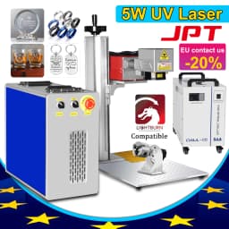 JPT UV Laser Marking Machine 355nm 5W UV Laser Engraver JPT UV Laser For Glass/Wood/Acrylic/Leather Water Cooled