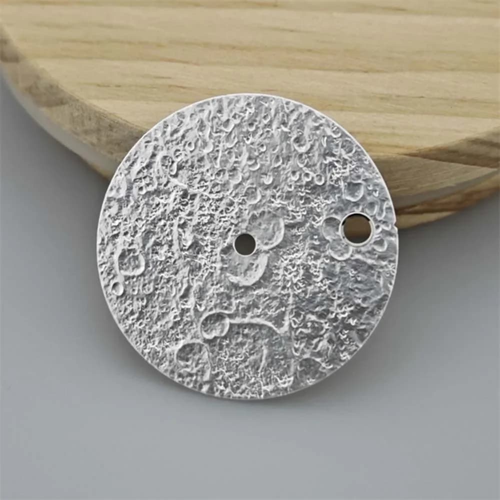 28.5MM Watch Dial 3D Moon Pattern Watch Face for NH35 NH36 Movement Mechanical Watch Diy Parts