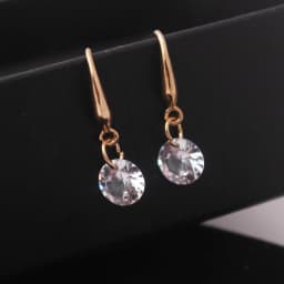 Dangle Drop Earrings Lady Elegant Fashion Noble Zircon Crystal Earring For Women Jewelry Dainty Boucle Mujer Brincos