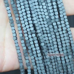 Natural Hematite Very Shining! Faceted Square Hematite Beads 15inch, For DIY Necklace Bracelat Jewelry Making