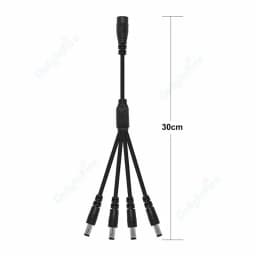 5.5mm 2.1mm 1 To 2/3/4/5/6/8 Way DC Power Splitter Cable 5V 12V Power Adapter Connector Cord For LED Strip Lights CCTV Camera