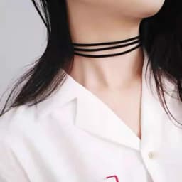 Handmade Velvet Lace Vintage Choker Necklace for Women Collar Torques Trendy Neck Jewelry Stretch Charm Gothic Punk Black Heart