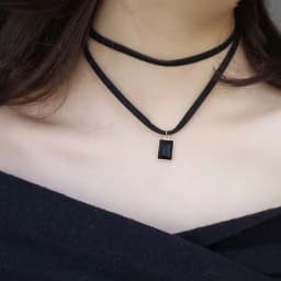 Handmade Velvet Lace Vintage Choker Necklace for Women Collar Torques Trendy Neck Jewelry Stretch Charm Gothic Punk Black Heart