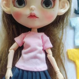 Handmade Cute Base Shirt T-Shirt for 1/6 Blyth Momoko Obistu Licca Ob24 FR Dolls 100% Brand New Doll Accessories