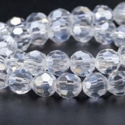 3 4 6 8mm Round Crystal Beads Faceted Colorful Glass Beads Loose Spacer Bead for Jewerly Making Needlework Bracelet Necklace DIY