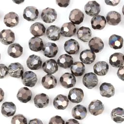 3 4 6 8mm Round Crystal Beads Faceted Colorful Glass Beads Loose Spacer Bead for Jewerly Making Needlework Bracelet Necklace DIY