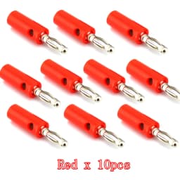 Audio Speaker Screw Banana Gold Plate Plugs Connectors 4mm IN STOCK Black Red Facotry Online Wholesale Golden