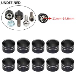Black Motorcycle Head Bolts Cap Cover CNC Schrauben Topper Caps Cover For Harley Sportster Touring Dyna Big Twin Cam Softail
