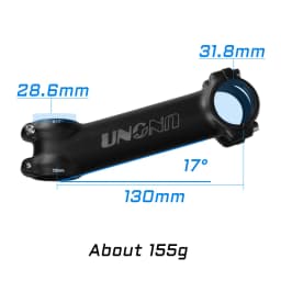 UNO Ultralight Bike Stem 7 17 Degree MTB Road Bicycle Stem 31.8mm 60/70/80/90/100/110/120/130mm Mountain MTB Bicycle Power Parts