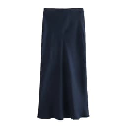 Willshela Women Fashion Satin Solid Pleated Midi Skirt Vintage Mid Elastic Waist Female Chic Lady Skirts