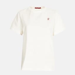 CHCH Women T-Shirts Short Sleeved Tees Casual New White Tops Women's Tee Embroidery Fashion Ladies Cotton Shirts Women Tees Tops